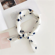 Load image into Gallery viewer, Soft Silk  Satin Square Floral  Print Foulard Accessories
