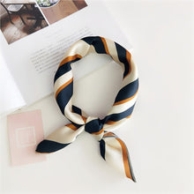 Load image into Gallery viewer, Soft Silk  Satin Square Floral  Print Foulard Accessories