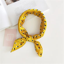 Load image into Gallery viewer, Soft Silk  Satin Square Floral  Print Foulard Accessories