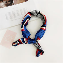 Load image into Gallery viewer, Soft Silk  Satin Square Floral  Print Foulard Accessories
