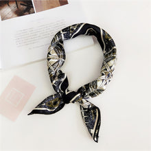 Load image into Gallery viewer, Soft Silk  Satin Square Floral  Print Foulard Accessories