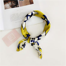 Load image into Gallery viewer, Soft Silk  Satin Square Floral  Print Foulard Accessories
