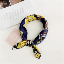 Load image into Gallery viewer, Soft Silk  Satin Square Floral  Print Foulard Accessories