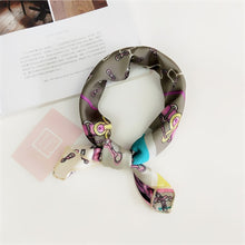 Load image into Gallery viewer, Soft Silk  Satin Square Floral  Print Foulard Accessories
