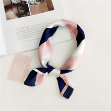 Load image into Gallery viewer, Soft Silk  Satin Square Floral  Print Foulard Accessories