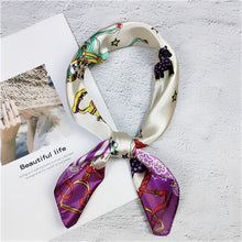 Load image into Gallery viewer, Flower Prints Silk Foulard