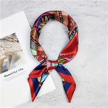 Load image into Gallery viewer, Flower Prints Silk Foulard