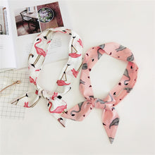 Load image into Gallery viewer, Flamingo  Pink Printed Foulard