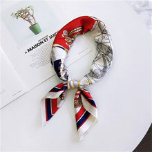 Load image into Gallery viewer, Striped  Print Silk Foulard