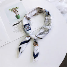Load image into Gallery viewer, Striped  Print Silk Foulard