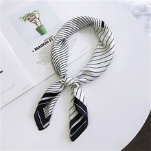 Load image into Gallery viewer, Striped  Print Silk Foulard