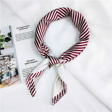 Load image into Gallery viewer, Striped  Print Silk Foulard