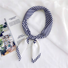 Load image into Gallery viewer, Striped  Print Silk Foulard