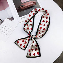 Load image into Gallery viewer, Print Many Heart Design Silk Foulard