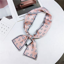 Load image into Gallery viewer, Print Many Heart Design Silk Foulard