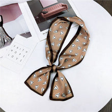 Load image into Gallery viewer, Print Many Heart Design Silk Foulard